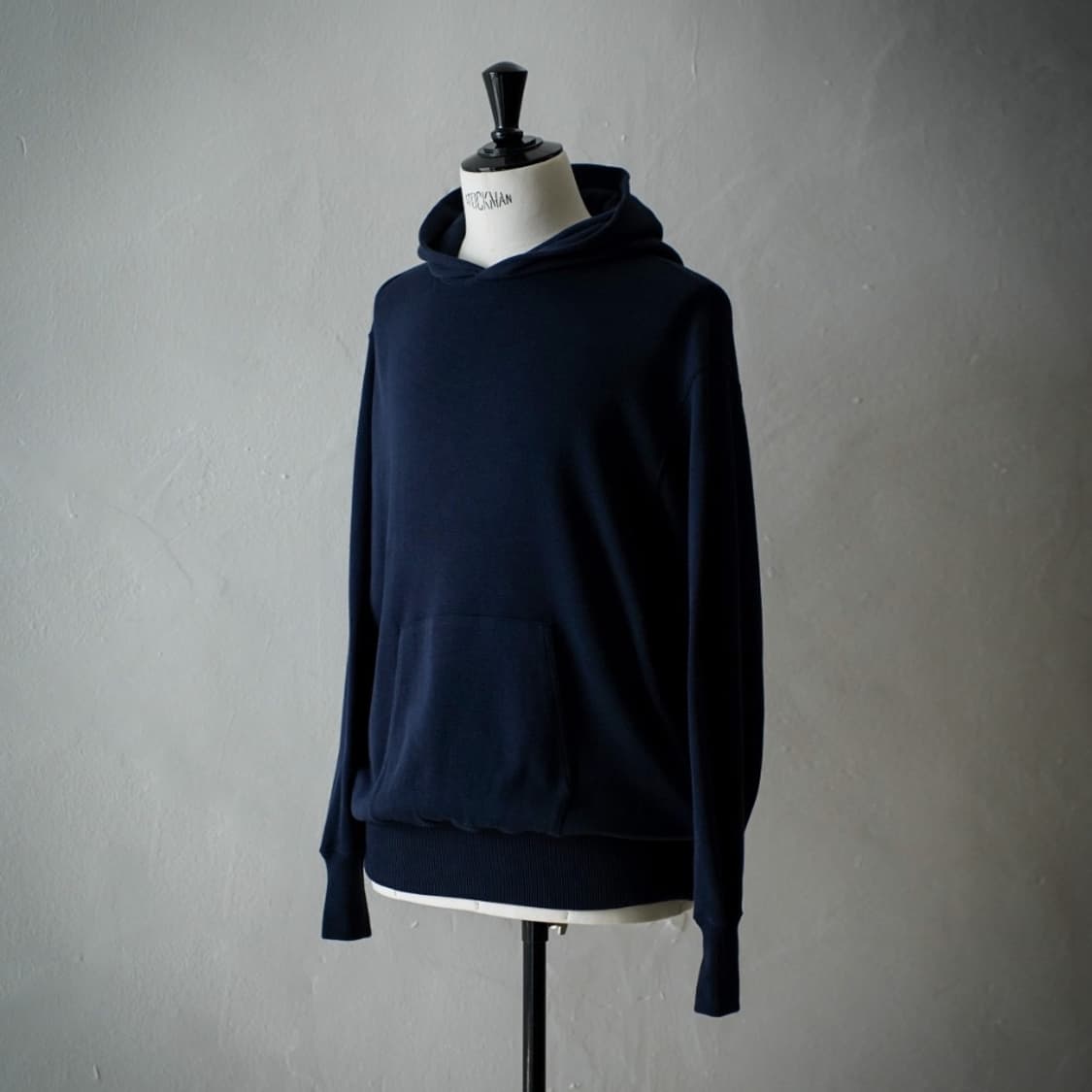 [3] 헤릴 (HERILL) 25ss 실크 코튼 후디 네이비 상품이미지1