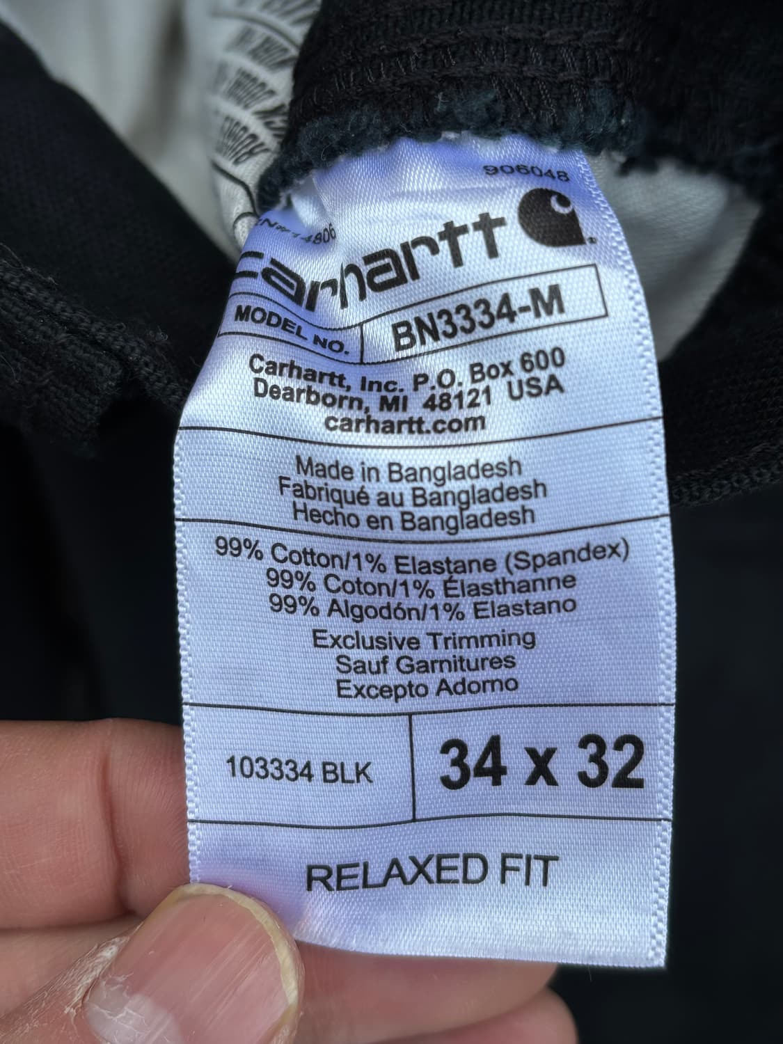 칼하트 더블니 블랙 상품이미지9