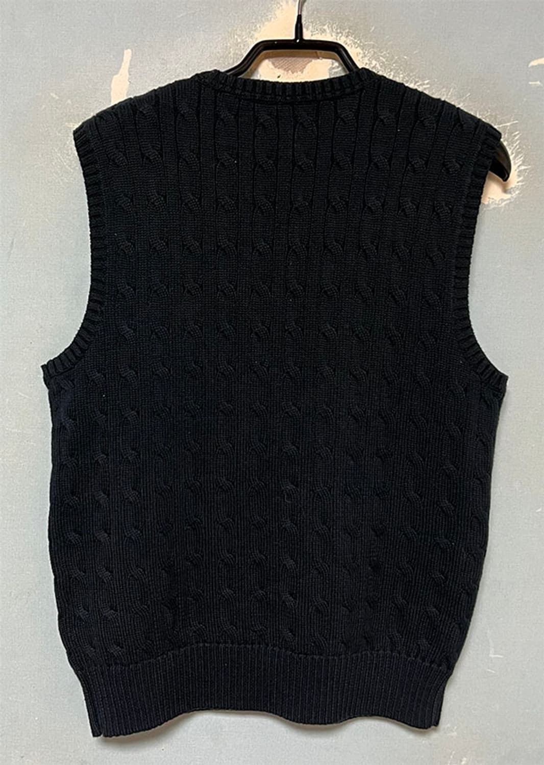 POLO 여자 케이블니트조끼 추동 S 90 55 보이즈L 상품이미지2