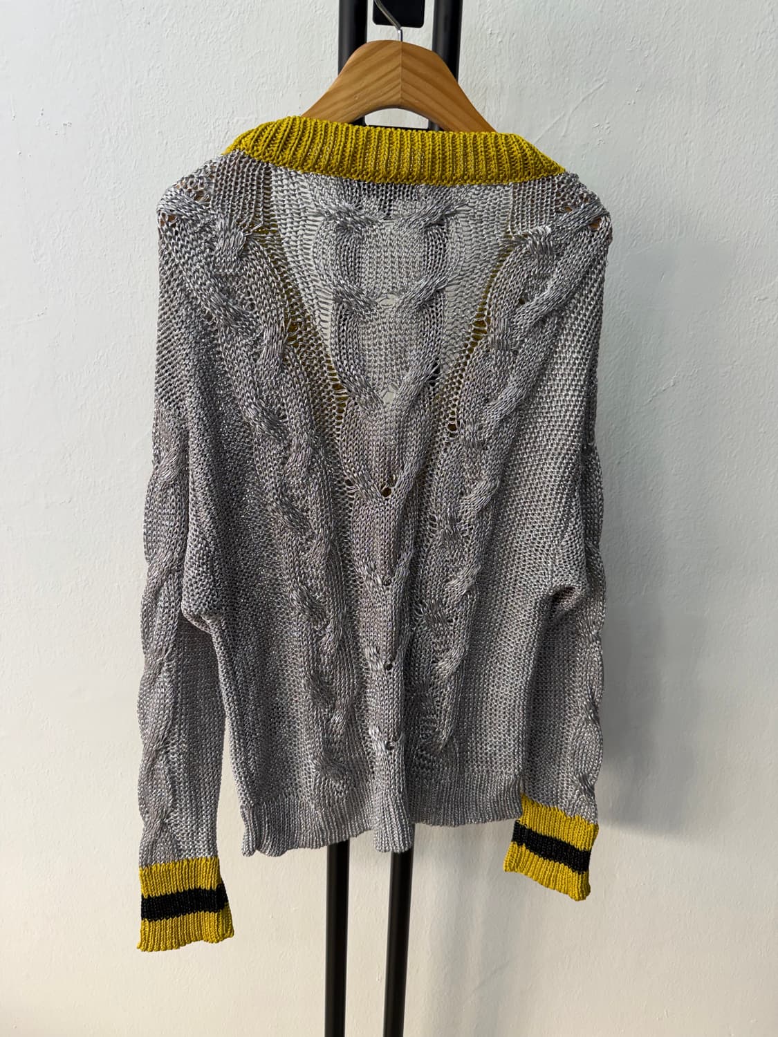 정품) rag & bone 랙앤본 그레이 브이넥 니트 S 상품이미지5
