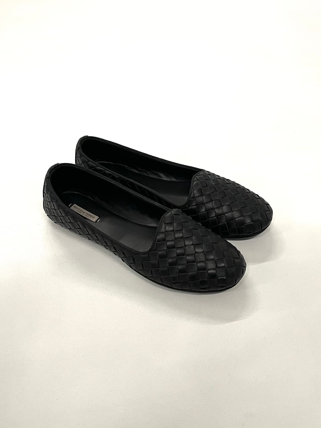 보테가베네타 인트레치아토 나파 레더 플랫 슈즈 상품이미지2