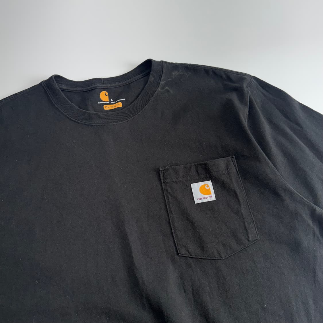 Carhartt 칼하트 원포켓 블랙 반팔 상품이미지4