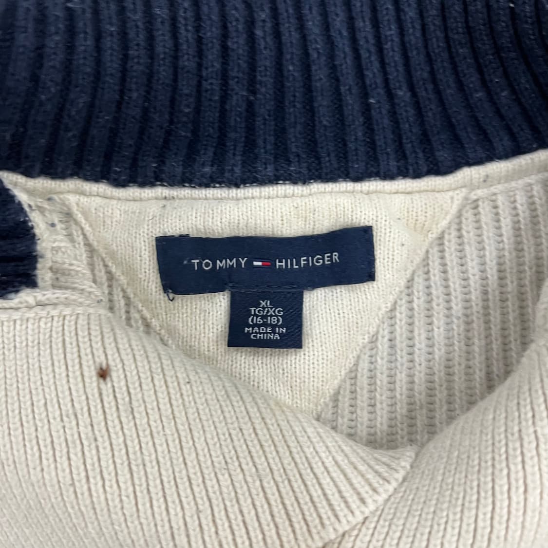 XL 타미힐피거 버튼다운 니트 스웨터 0219M 상품이미지2