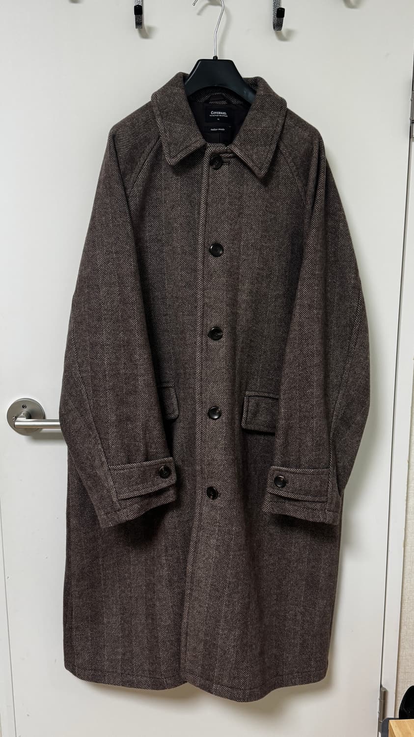 Covernat 헤링본 롱코트 XL(남자) 상품이미지2