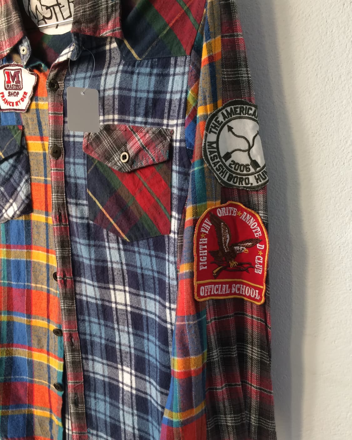 Check pattern mixed shirt 상품이미지4