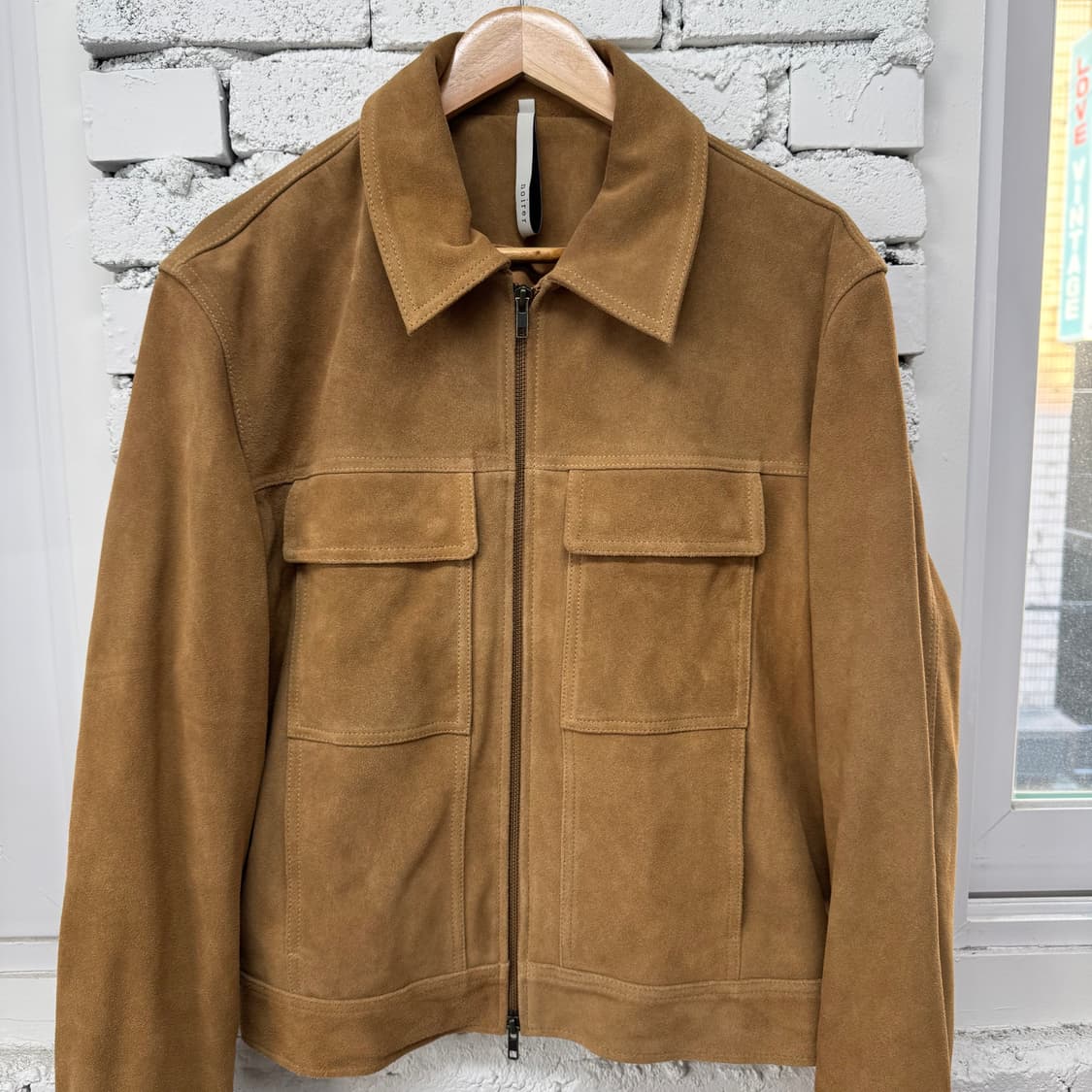 노이어 소가죽 스웨이드 자켓 상품이미지3