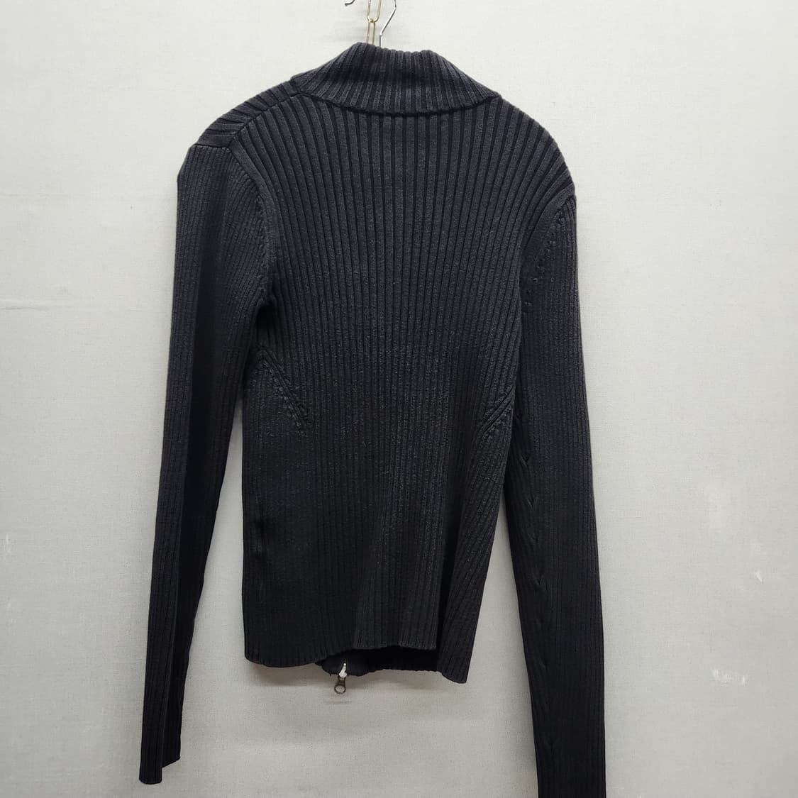 타미힐피거 로고 골지 투웨이 니트집업 M(S) 상품이미지3