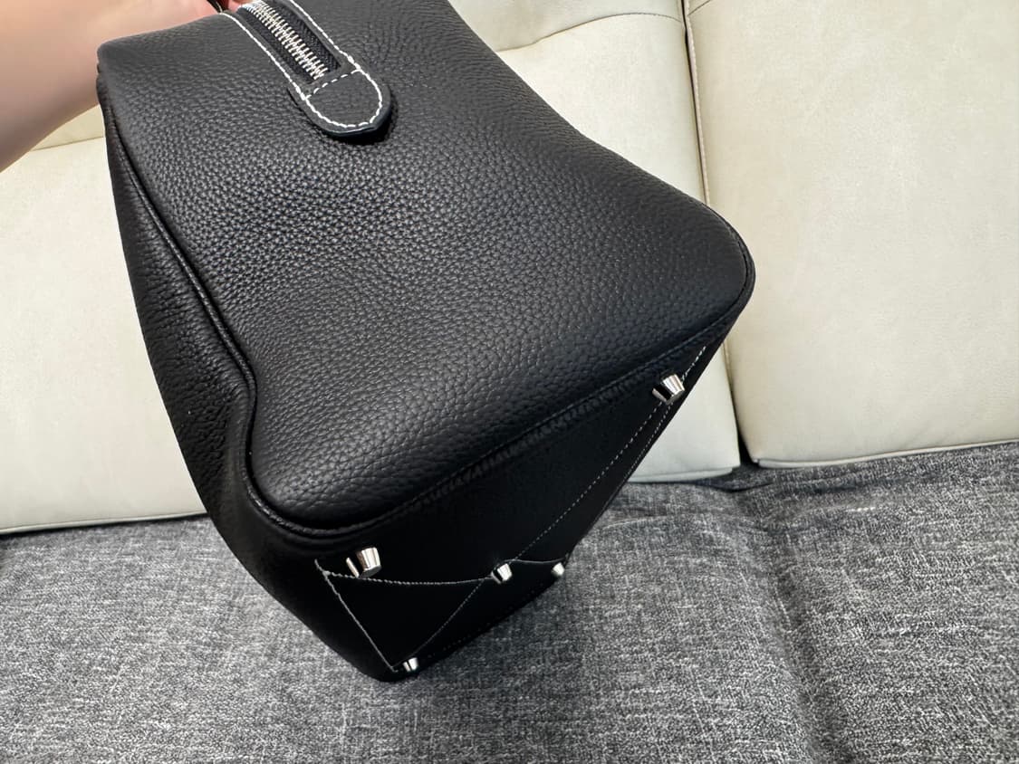 페블엠 볼링 숄더백 라지 블랙 상품이미지5