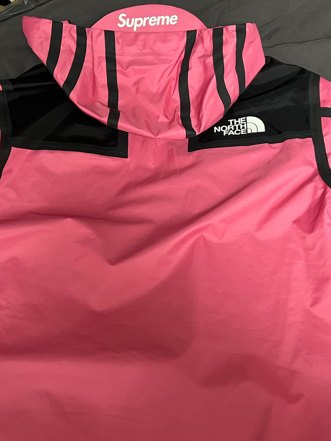 (L) 21ss 슈프림 노스페이스 서밋시리즈 테이프심 자켓 핑크  크림  상품이미지6