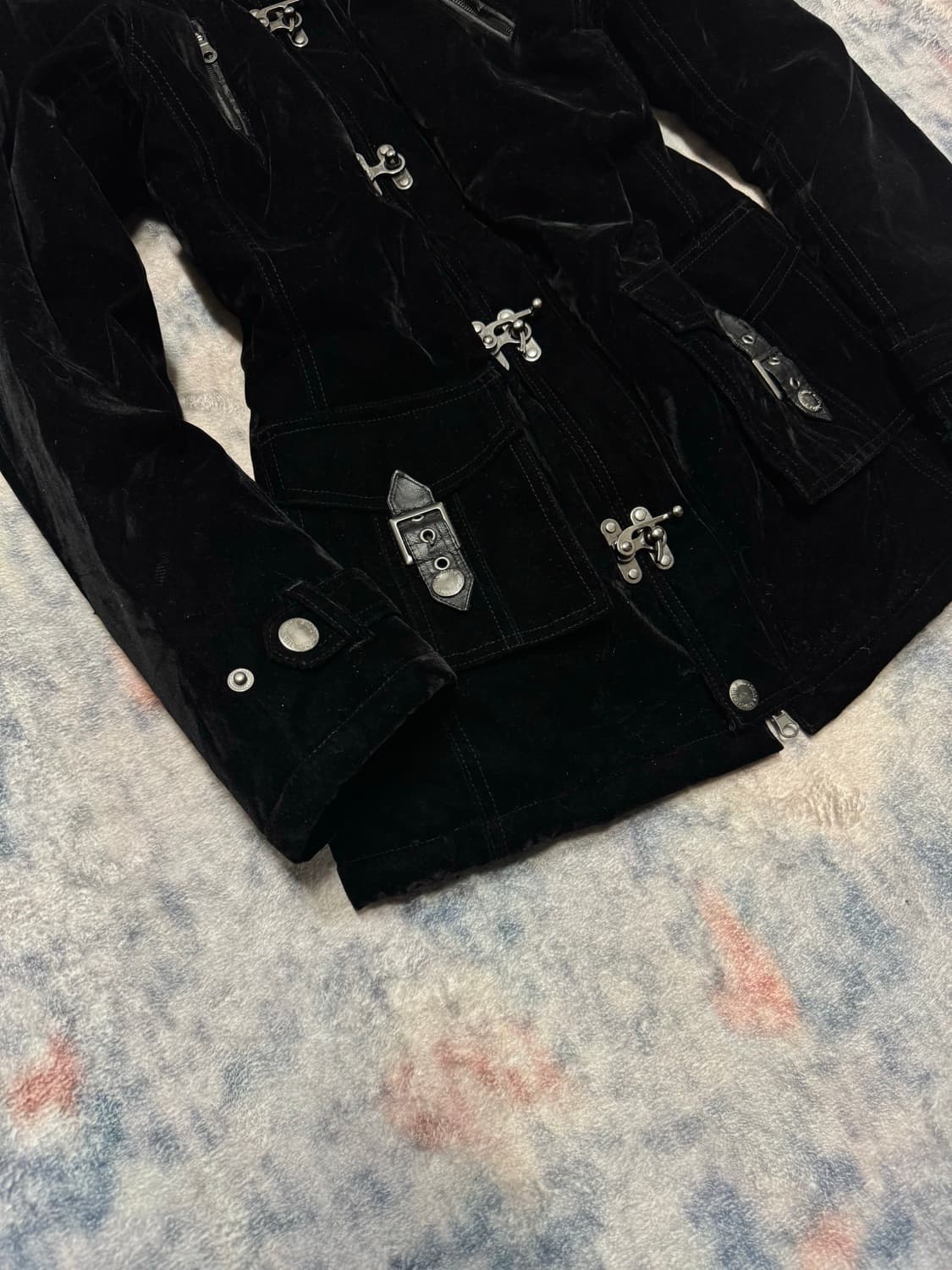 In the attic 00s velour trimming fur fir 상품이미지5