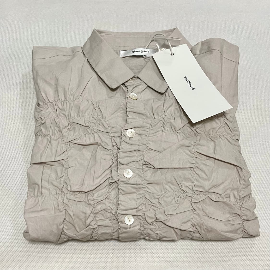 [S,M]기마구아스 Lupa 루파 프릴 셔츠/베이지 상품이미지2