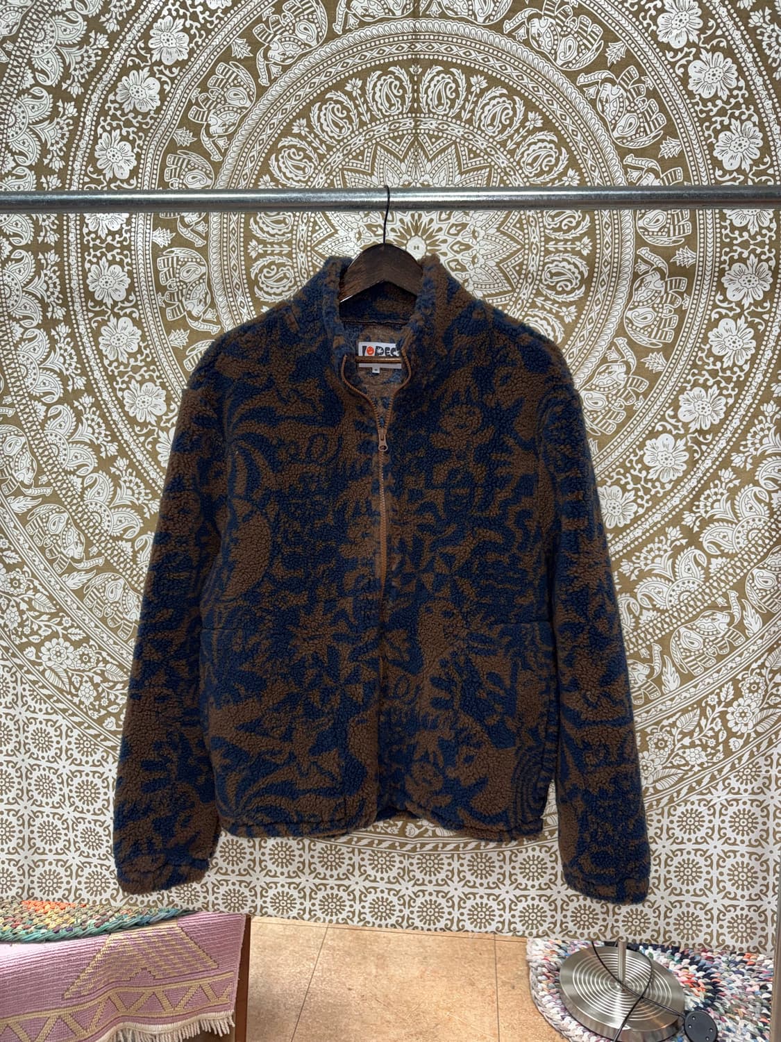 LORES x YETARO OHKAWARA 패턴 양털 후리스 자켓 상품이미지3