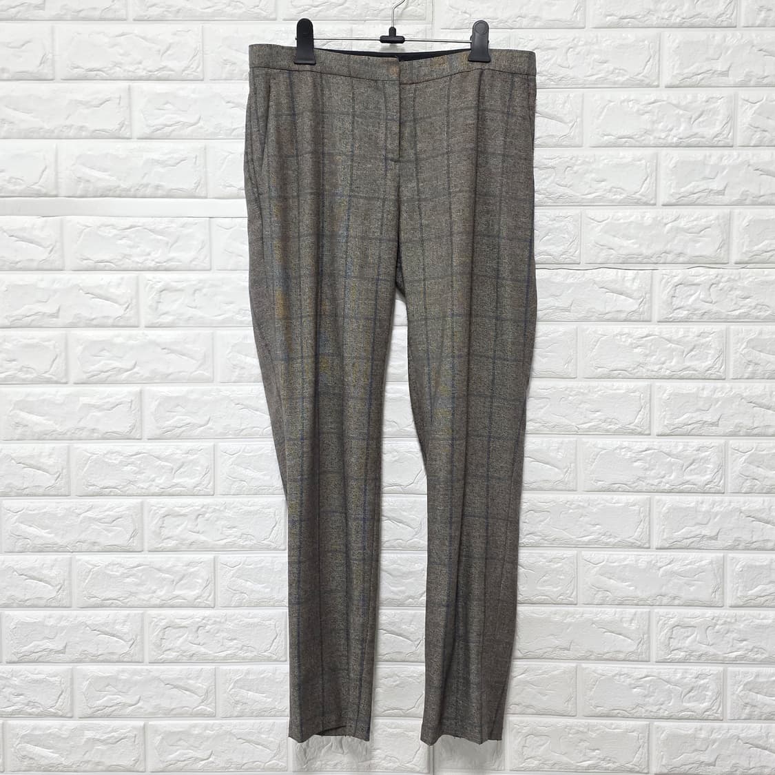 택포_ 띠어리 여성 체크 바지 29인치 상품이미지1