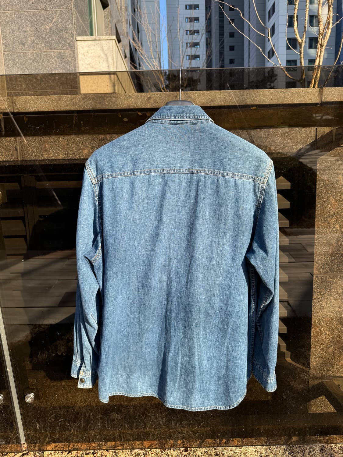 90s-00s 마리떼 프랑소와 저버 데님 셔츠 상품이미지3