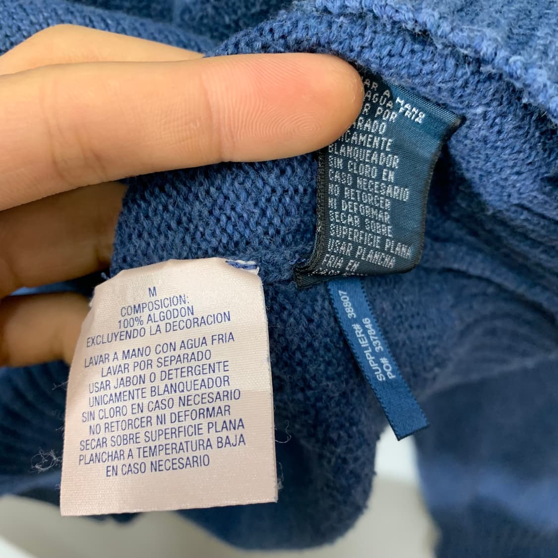 폴로 반집업 쿼터집 코튼 니트 상품이미지4