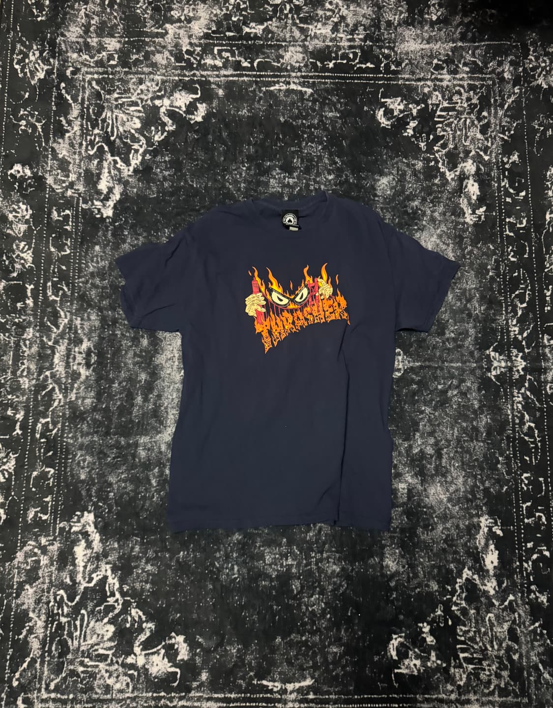 Thrasher Navy T-shirt 상품이미지1