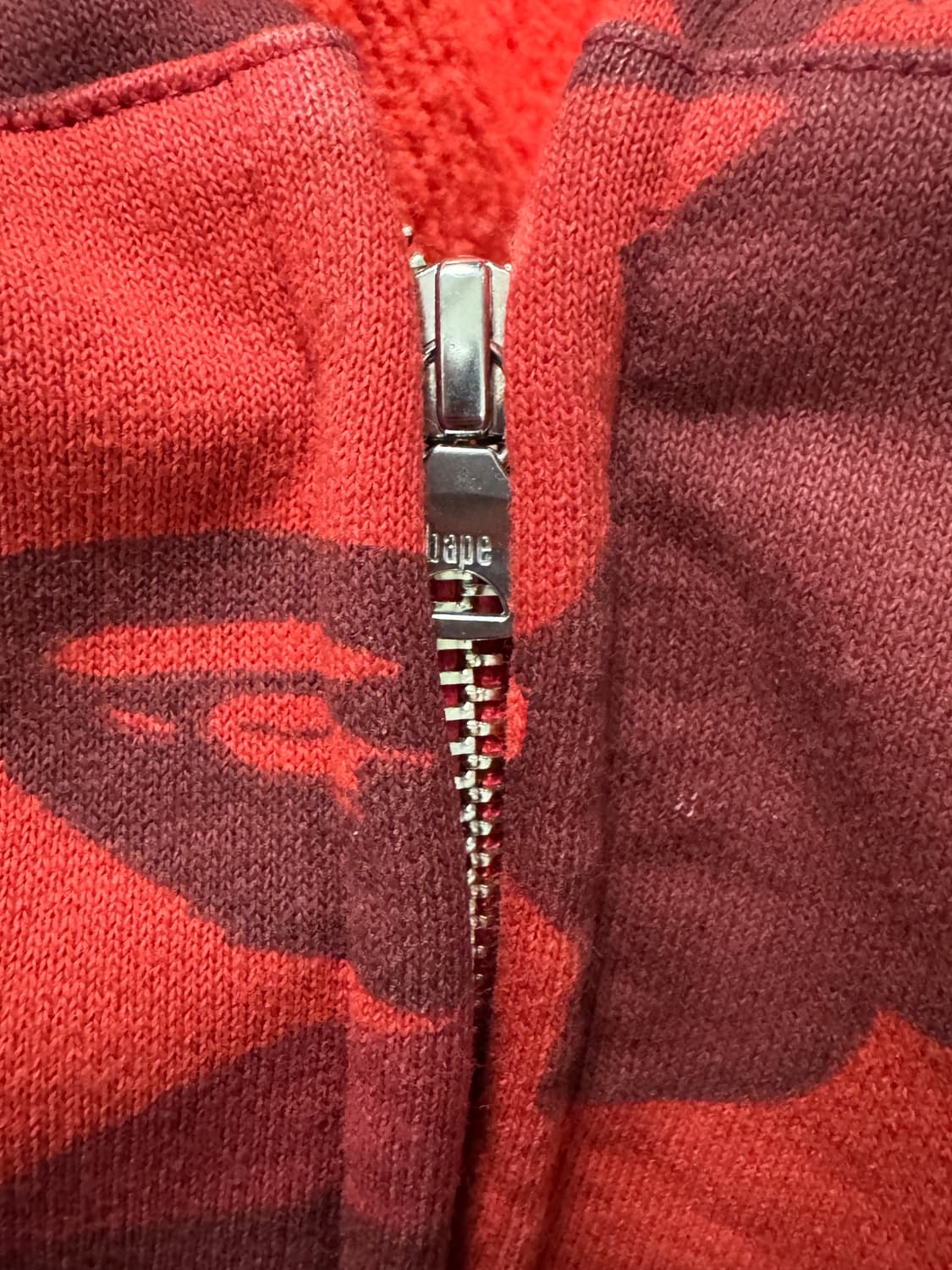 베이프 샤크 후드 집업 적계 xl 상품이미지8