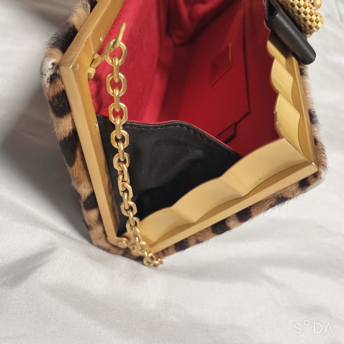 크리스찬 루부탱 레오파드 체인 클러치 백 상품이미지7