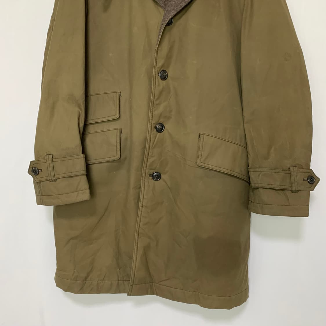 제이프레스 카라 야상 코트 카키 y2k 빈티지 L 상품이미지2