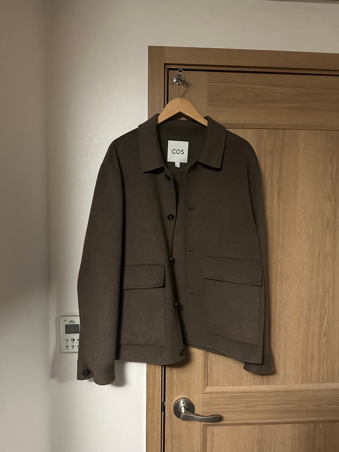 COS 더블페이스 울 자켓 브라운 L사이즈 상품이미지3