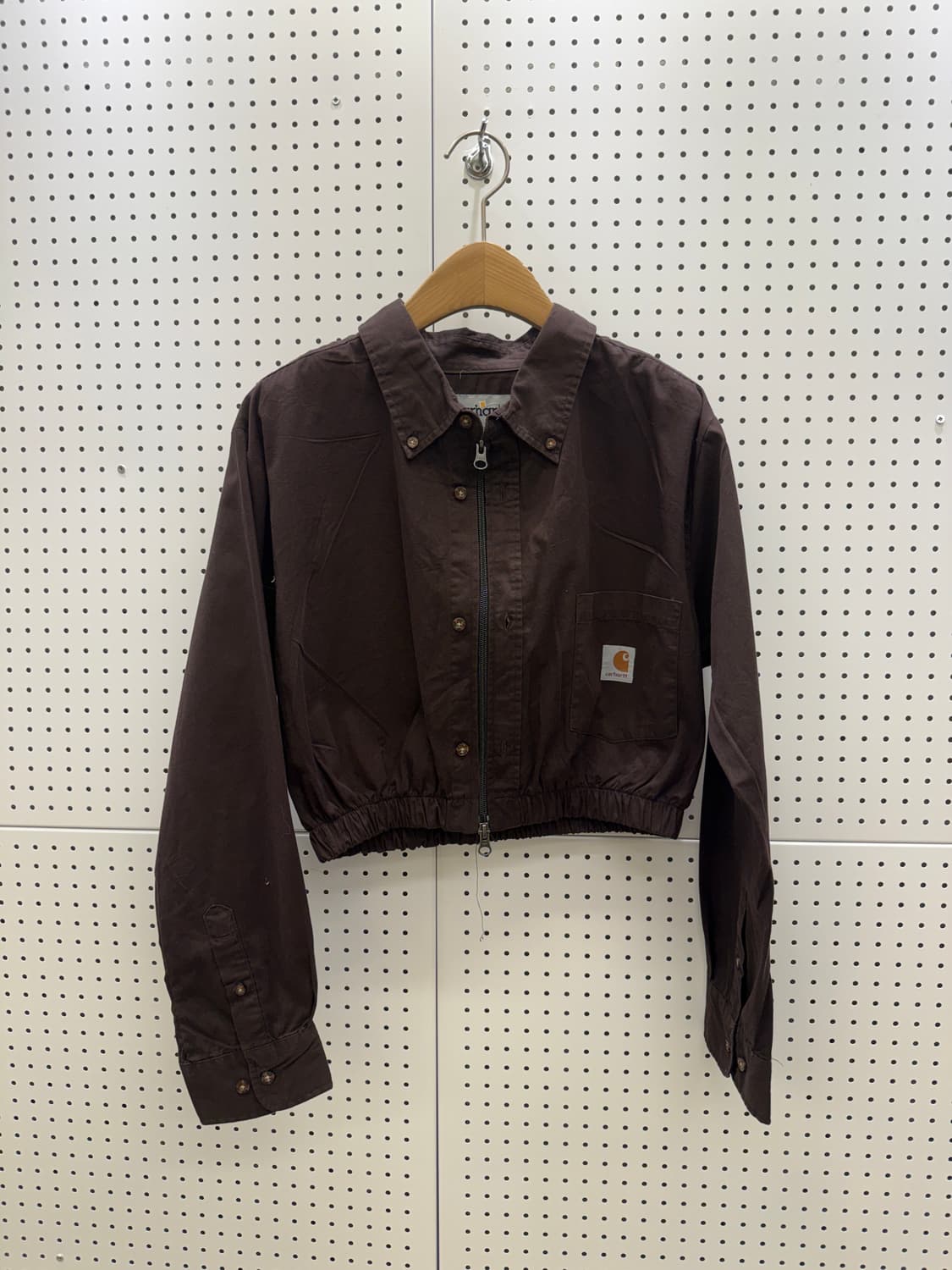 칼하트 크롭 리메이크 투웨이 셔츠 자켓 U1305 상품이미지2