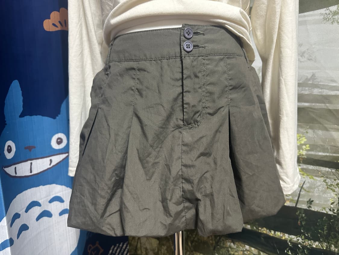빈티지 카키 벌룬 팬츠 스커트 모리 모리걸 상품이미지2