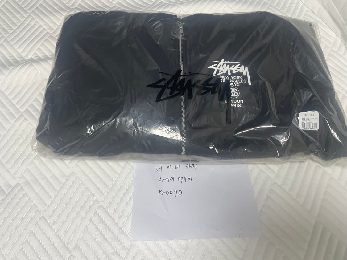 스투시 26ss 월드투어 후드집업 블랙 XXL 상품이미지1
