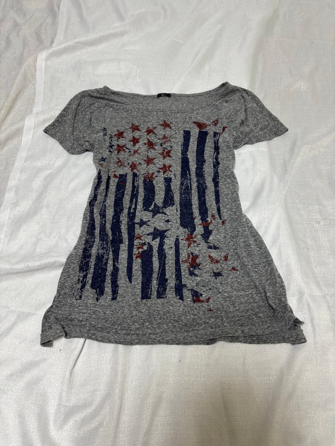 “Unknown” Old Glory Print Y2K Tee 상품이미지6