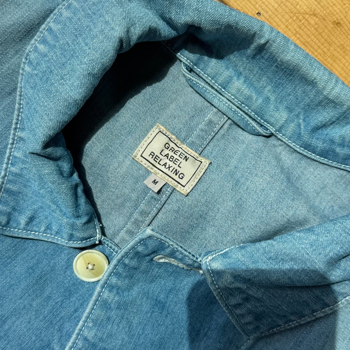 유나이티드 애로우즈 데님 커버올 샵코트(그린라벨 릴렉싱) 상품이미지3