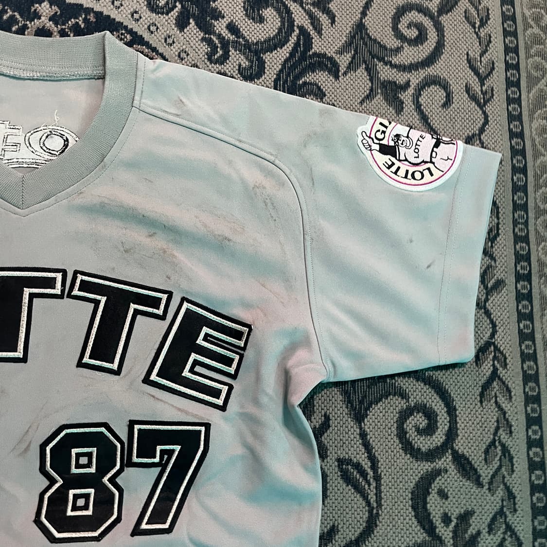 롯데자이언츠 올드 한영준 코치 실착 유니폼/W2677 상품이미지2