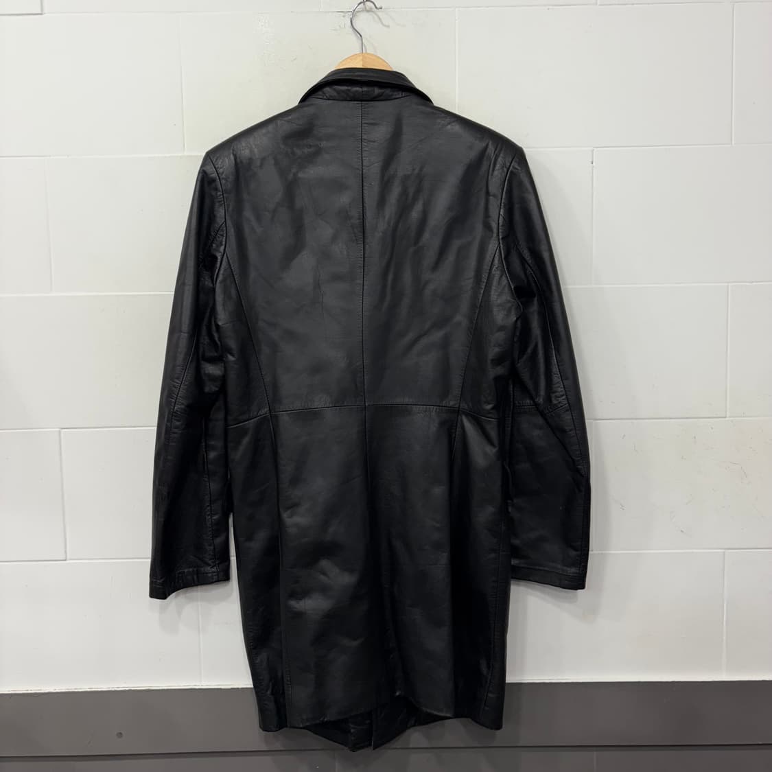 vintage 빈티지 레더 코트 상품이미지5