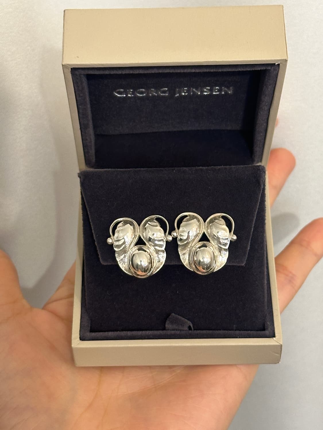 Georg Jensen Vintage Silver Clip Earring 상품이미지1