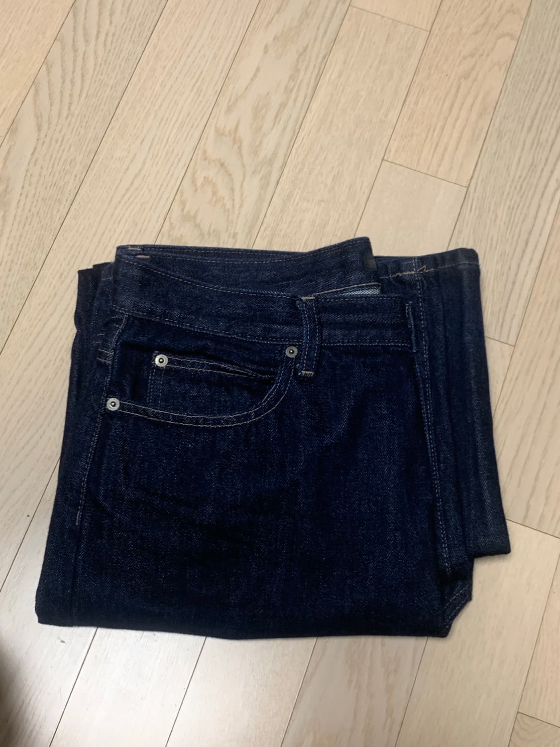 30)유니클로 와이드 스트레이트진 청바지 469816 상품이미지2