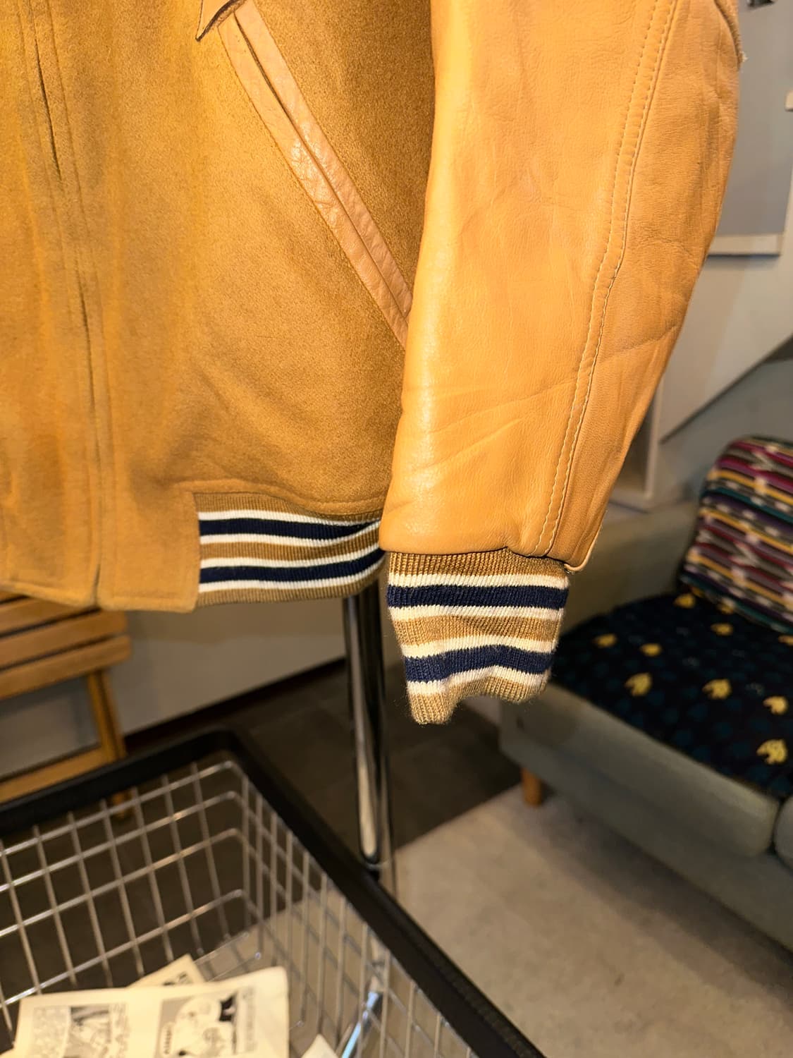 90‘s Ba-Tsu club patch varsity jacket 상품이미지7