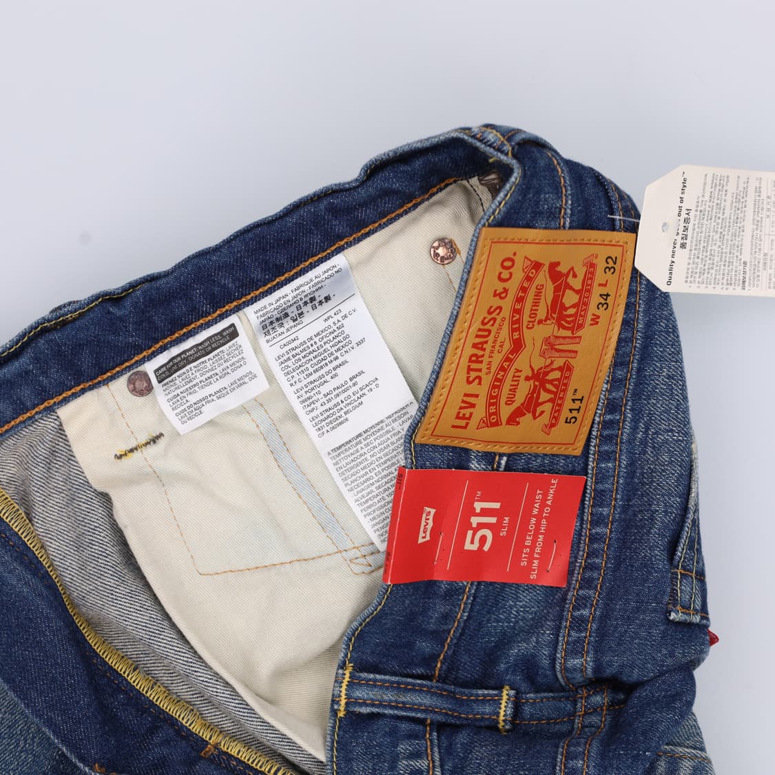W34L32 새상품 리바이스 데님팬츠 0401H1 상품이미지5