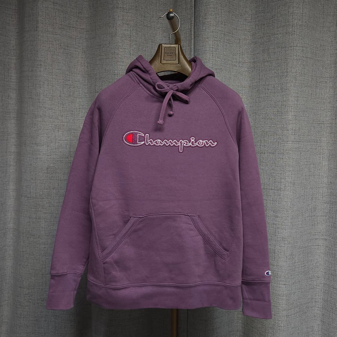M ) 챔피온 어센틱 자수 후드티 퍼플 상품이미지1