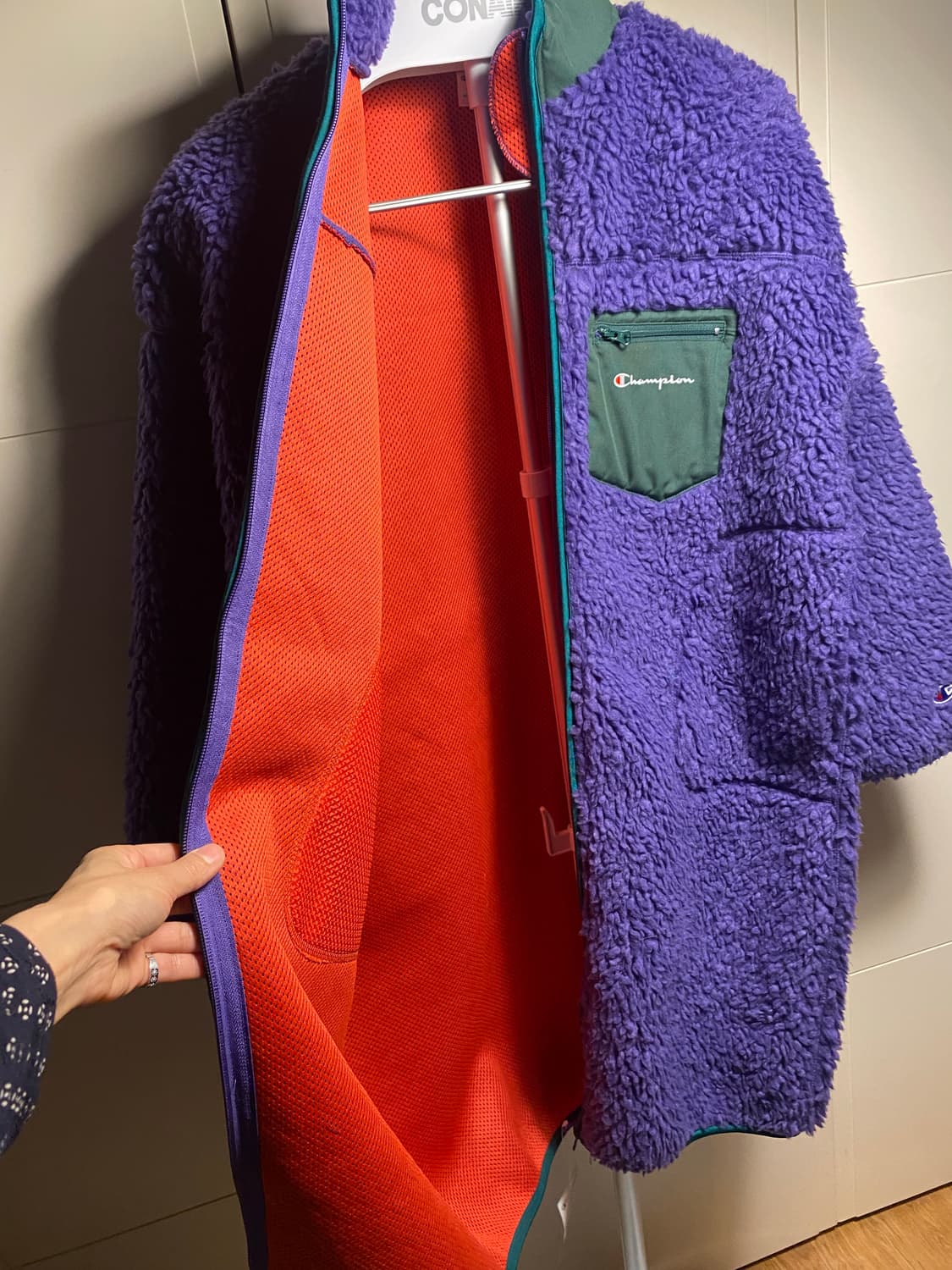 챔피온 뽀글이 플리스 코트 L 상품이미지6