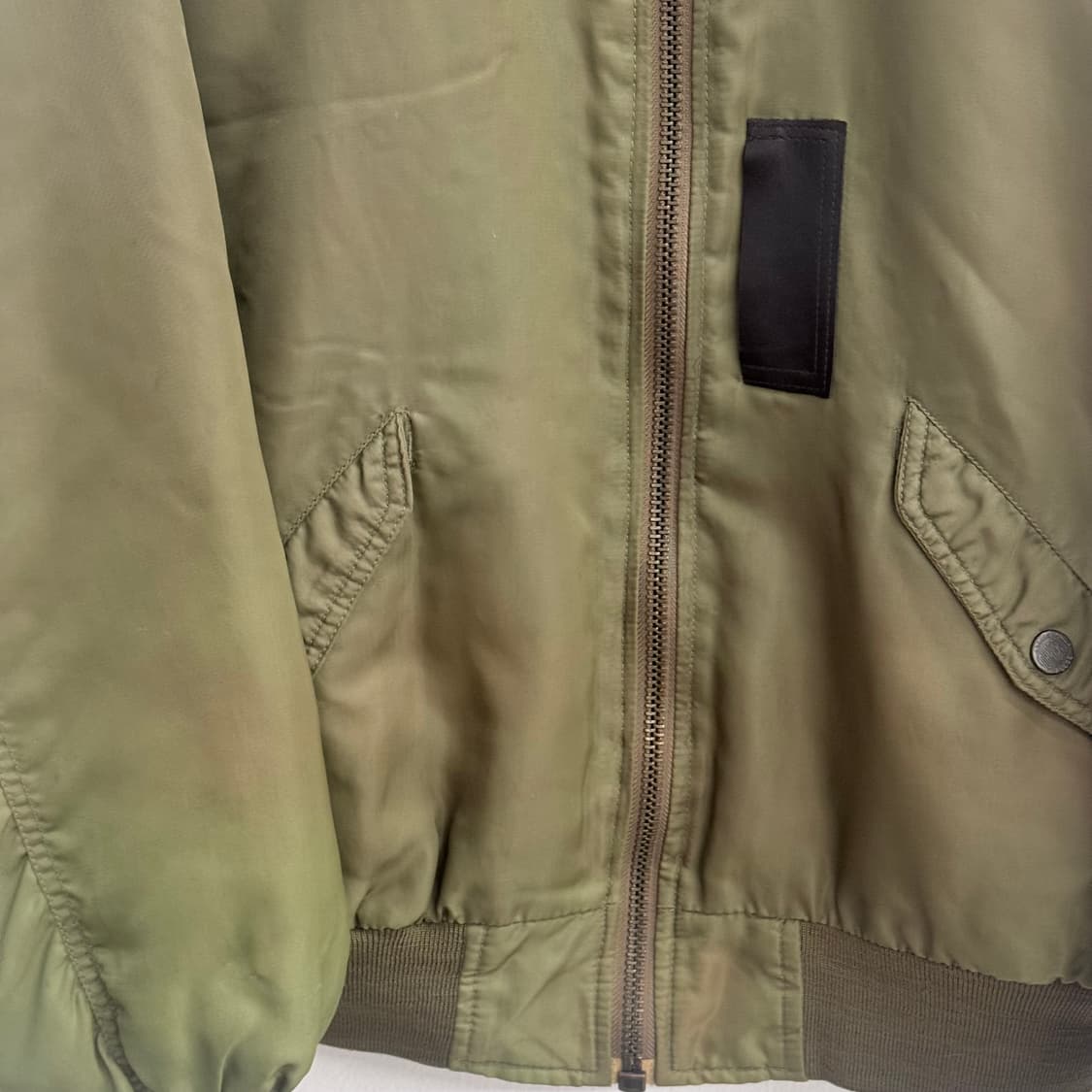 vtg john&bill 존빌 ma-1 올리브 클래식 점퍼 m 상품이미지3