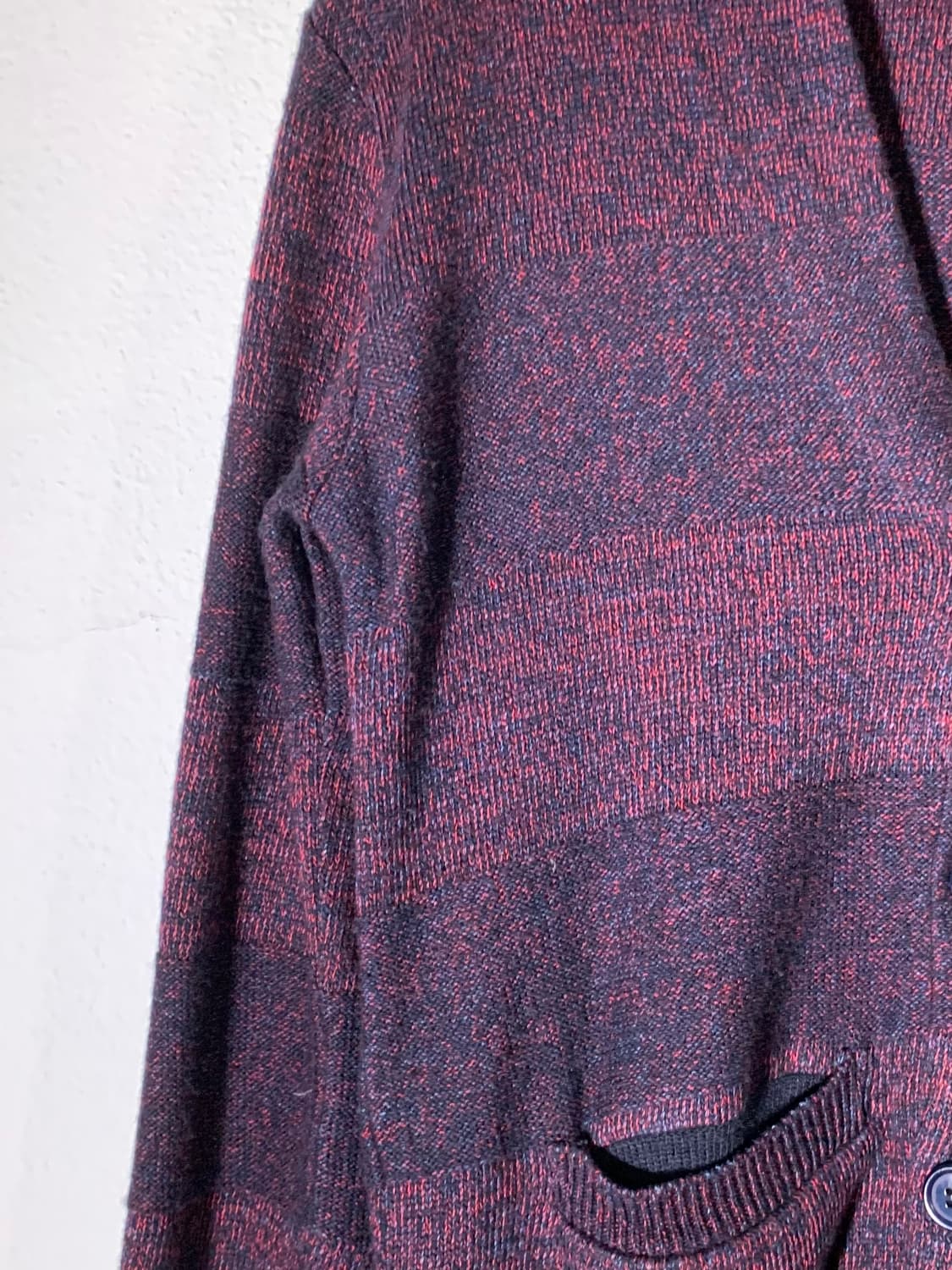 블루블루 인디고 레드 스트라이프 가디건 상품이미지4