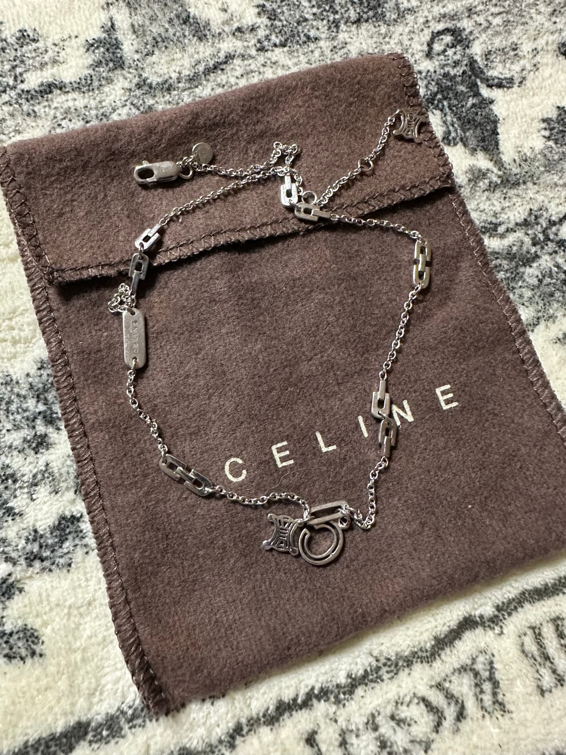 셀린느 마카담 빈티지 925실버 목걸이 상품이미지1