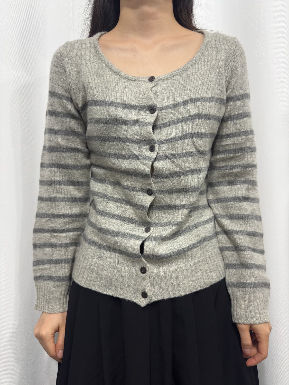 stripe knit cardigan 상품이미지1