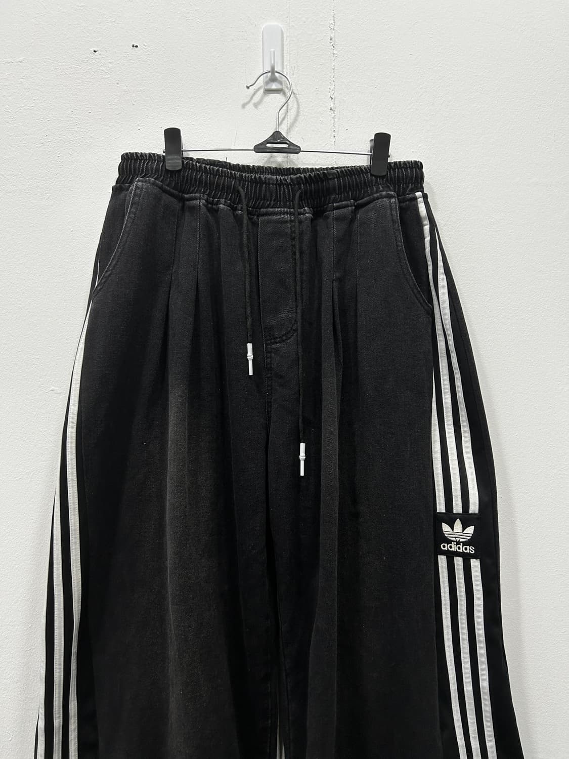 아디다스 리폼 워싱 와이드 밴딩 팬츠 남녀공용 L 상품이미지3