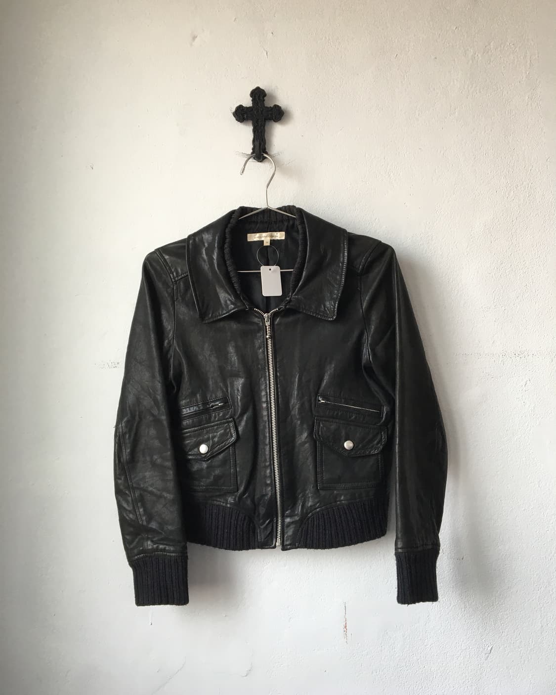 Lamb skin bomber jacket 상품이미지2