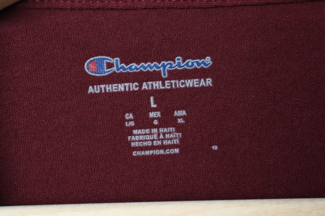 (L-XL) 챔피온 반팔 티셔츠 버건디 무지 올드스쿨-H32875 상품이미지6