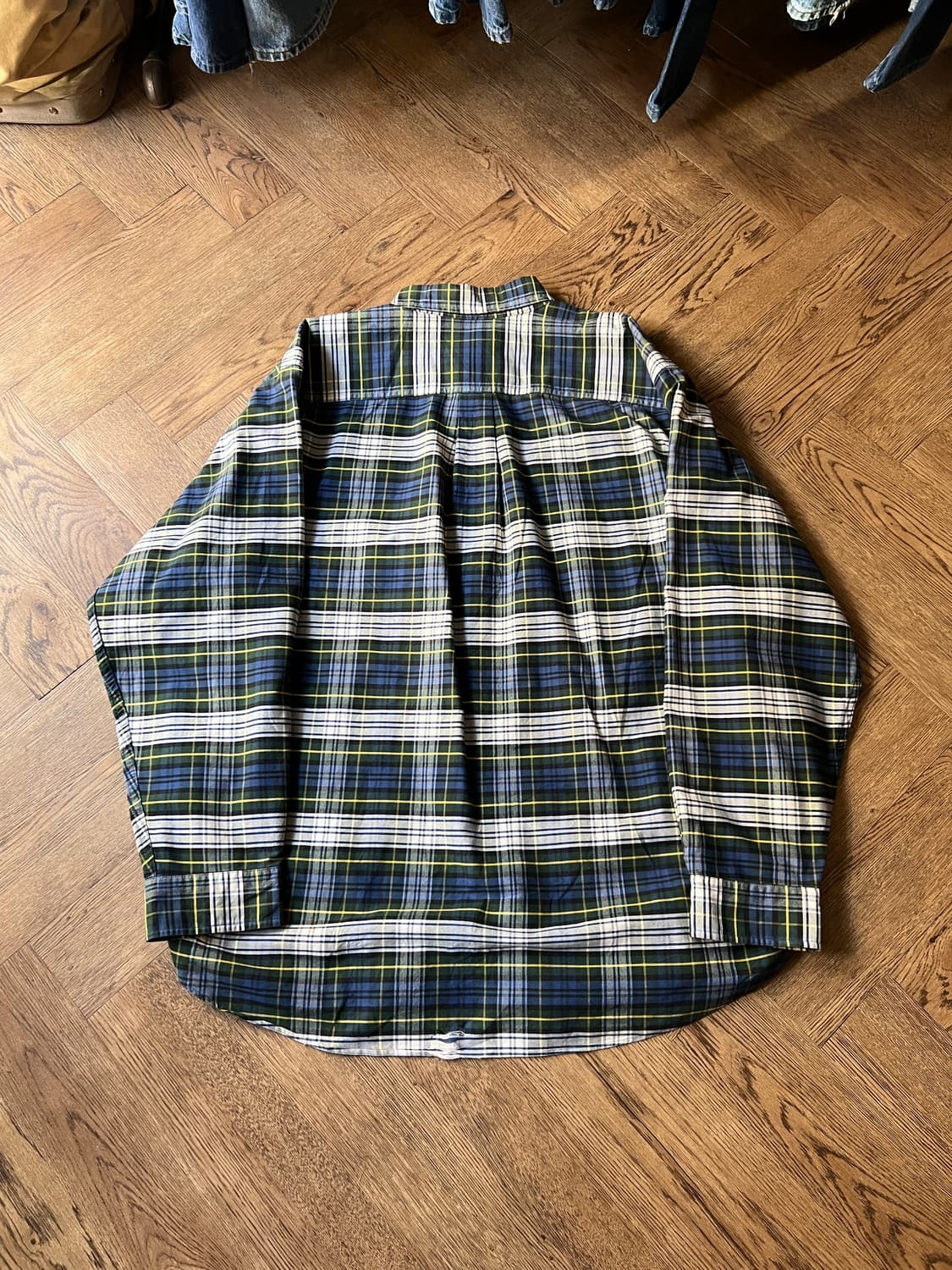 [3XL]90's L.L.Bean USA 엘엘빈 오버핏 타탄체크 셔츠 상품이미지7