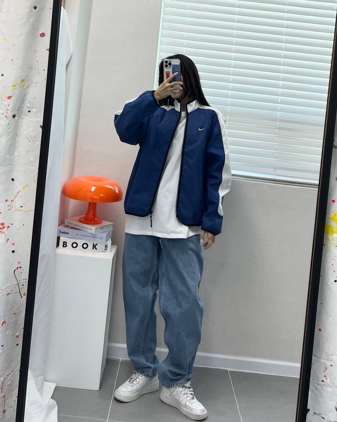 (M)90'S 나이키 빅로고 바람막이-M1372 상품이미지8