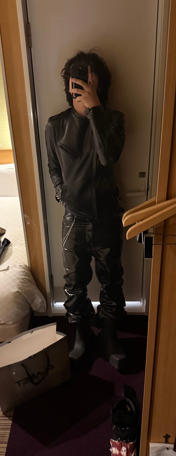 레더 팬츠 상품이미지2