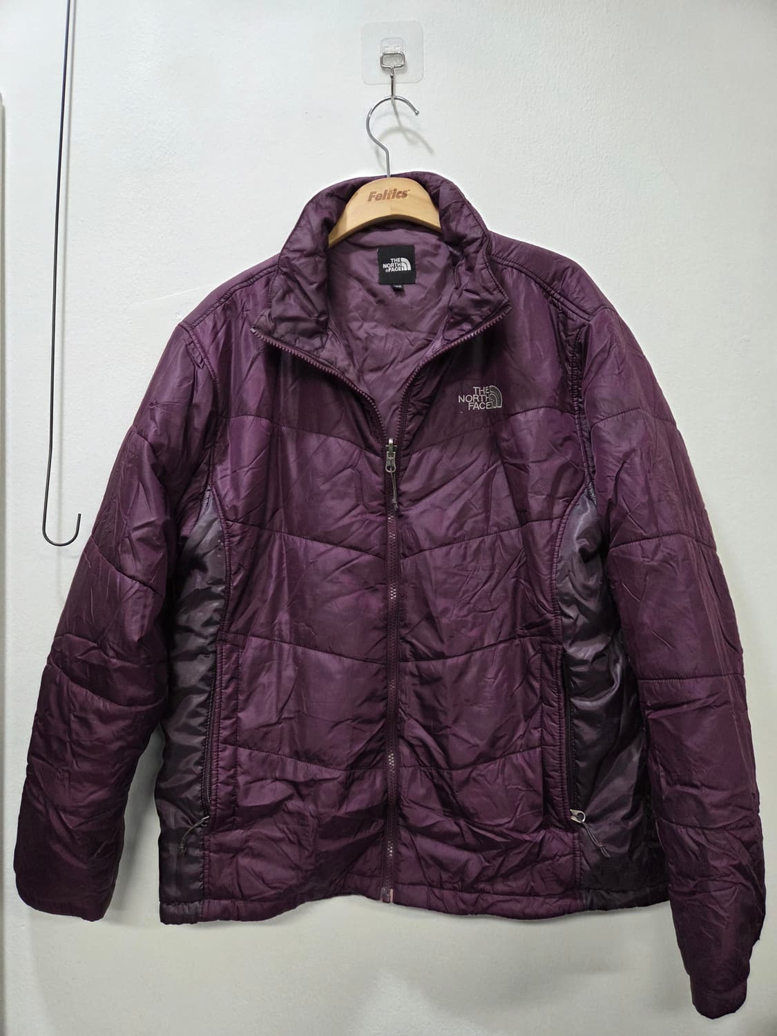 노스페이스 퍼플 패딩 점퍼 내피 겸용 105 상품이미지1