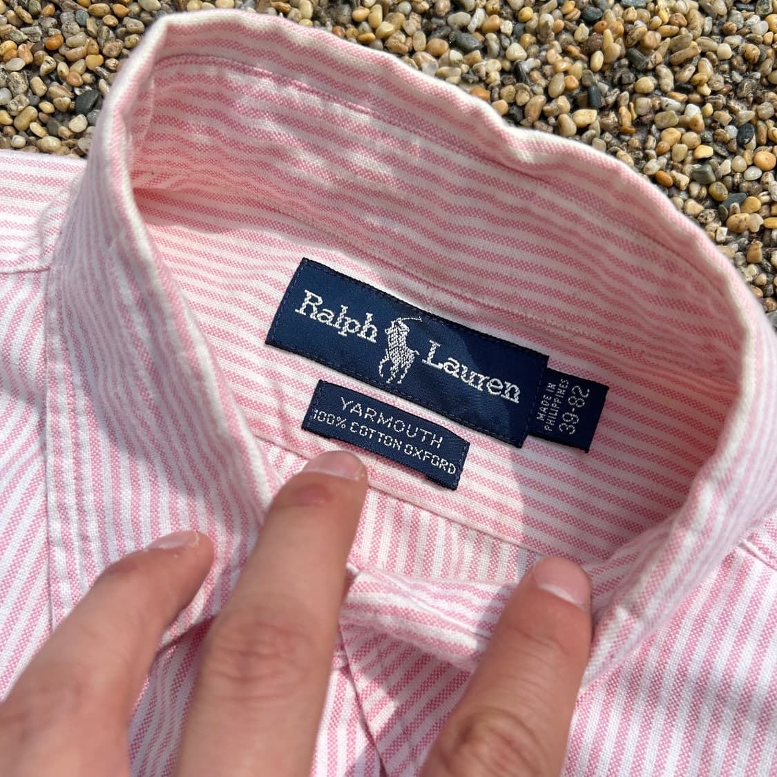 폴로 (POLO RalphLauren)핑크 스트라이프 셔츠 상품이미지4