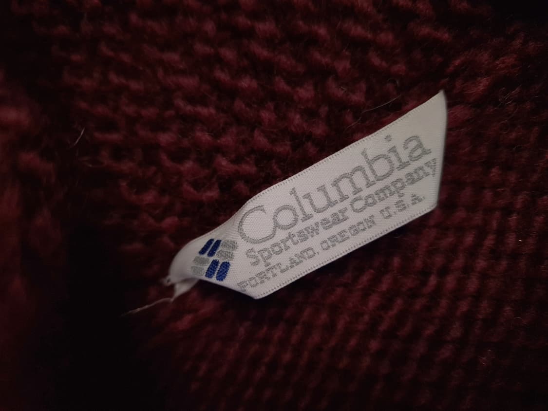 특A 오리지날 80's 일본판 컬럼비아 청둥오리 울 코위찬 가디건 상품이미지3